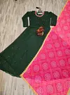 Brinjal By Krishi Georgette Dupatta With Anarkali Kurtis Catalog